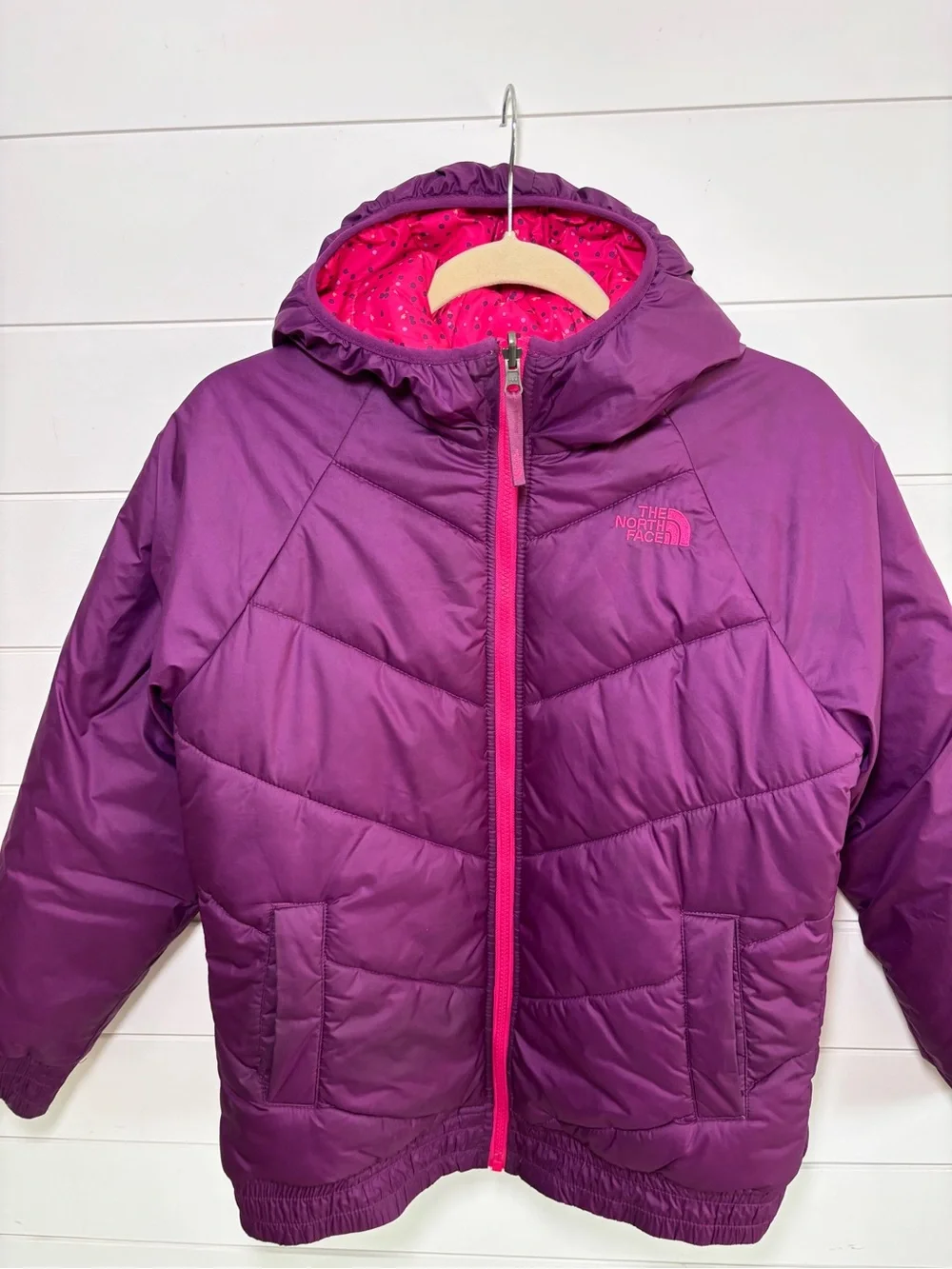 The North Face Kids Girl's Reversible Perrito Jacket Big Kids Size XL18